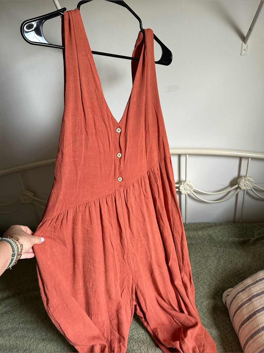 petal + pup Maxi Button Front Dress in Orange Size Medium Like New